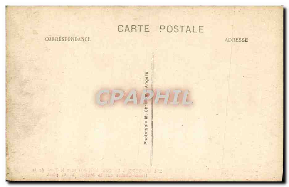 CPA Angers Le Quai National Vers le Pont de la Haute Chaine sur la Maine — Rückseite