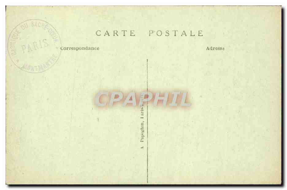 Paris — Basilique du Sacré-Cœur de Montmartre — A.P. — Rückseite