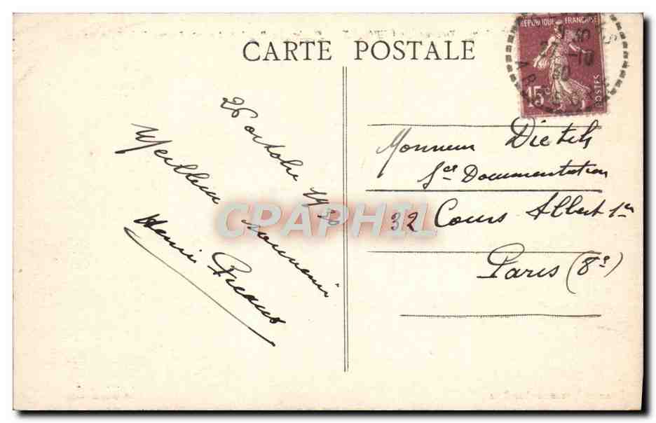 CPA Environs de Vernoux Riviere La Duniere et Vieux donjon de la Tourette — Back