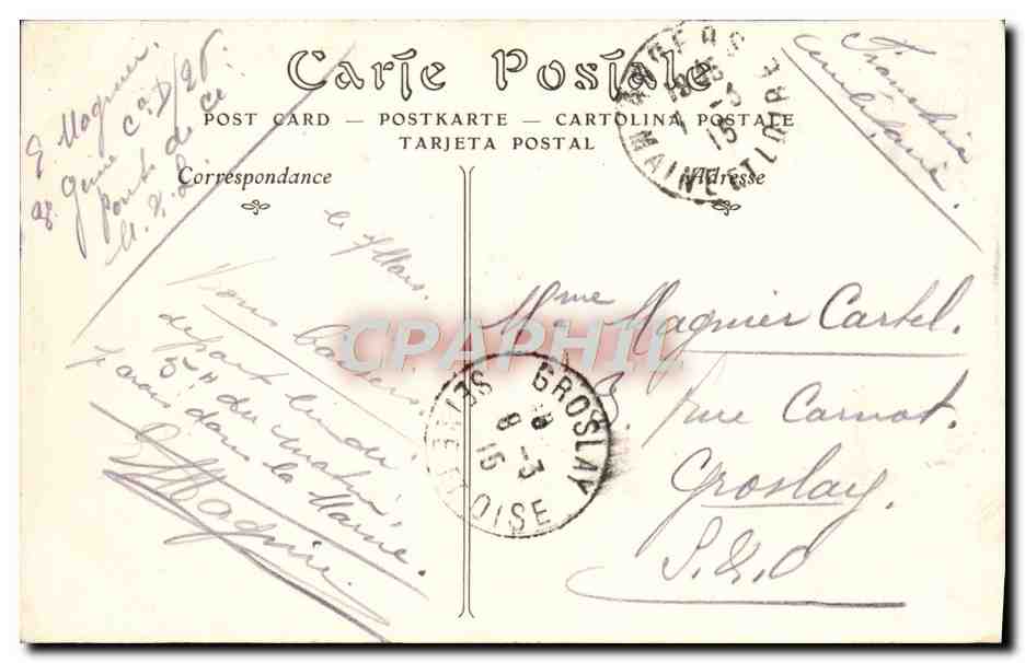 CPA Angers Le Jardin des Plantes — Rückseite