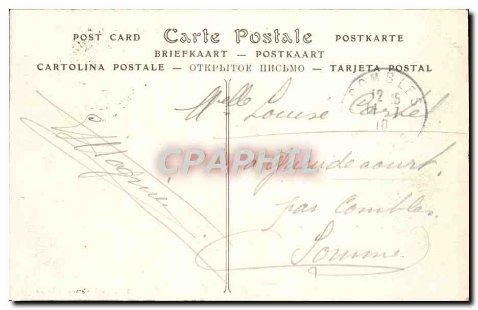 CPA Reims Vue Generale Prise de la Gare — Verso