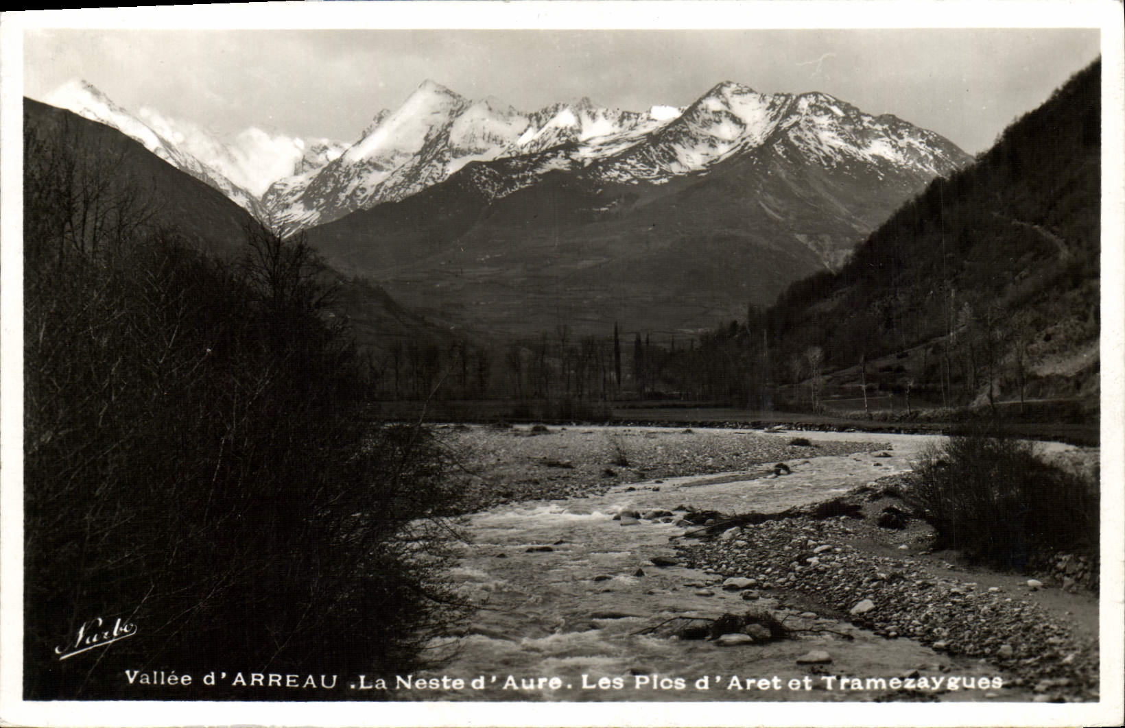 Vallée d'ARREAU — La Neste d'Aure. Les Pics d'Aret et Tramezaygues — éditeur Pardo