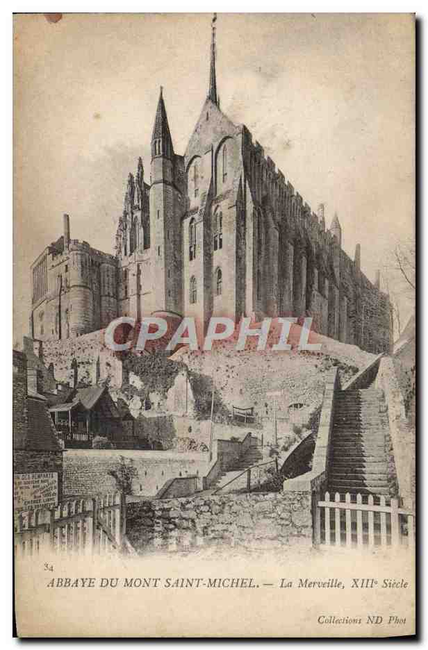 CPA Abbaye Du Mont Saint Michel La Merveille