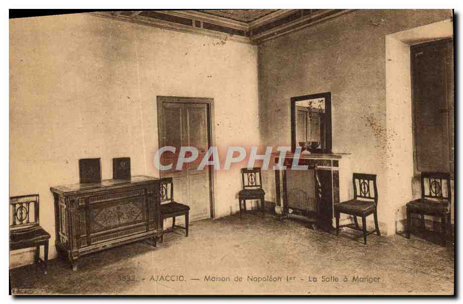 CPA Ajaccio Maison De Napoteon 1er La Salle A Manger