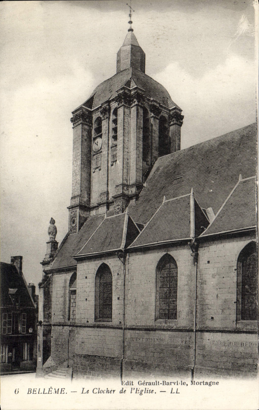 CPA Belleme Le Clocher De I'Eglise