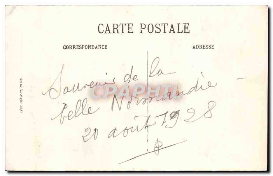 CPA Belleme Le Clocher De I'Eglise — Rückseite