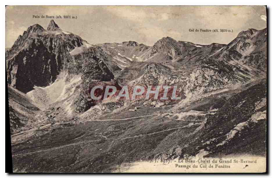 CPA Le Beau Chalet Du Grand St Bernard Passage du col de fenetre 
