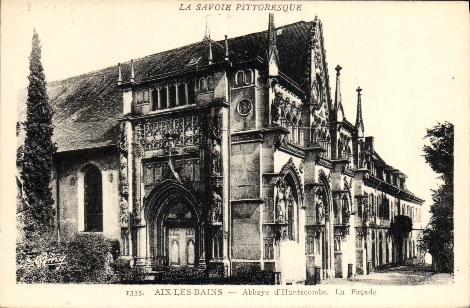 CPA Aix Les Bains Abbaye D'Hautecombe La Facade