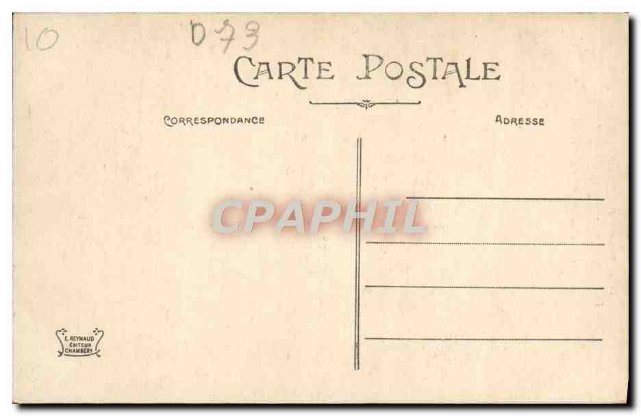 CPA Environs D'Aix Les Bains Vallee Des Bauges Le Pont De I'Abime sur le Cheran — Rückseite