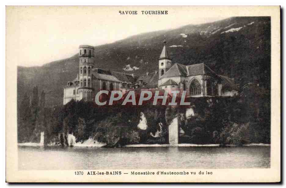 CPA Aix Les Bains Monastere D'Hautecombe Vu Du Lac