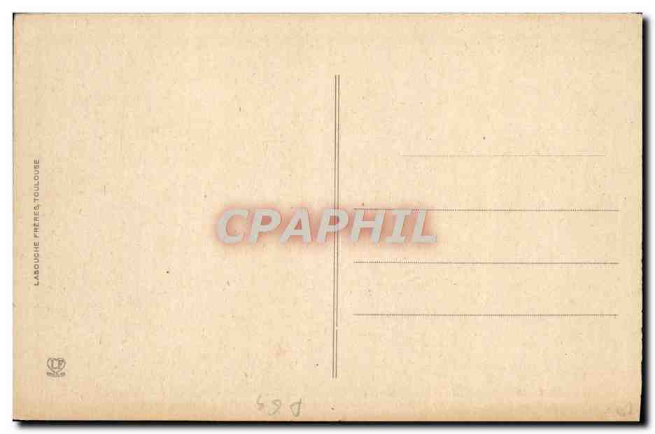 CPA Pau Chateau Henri IV Chambre louis XIV dite Abd El Kader — Verso