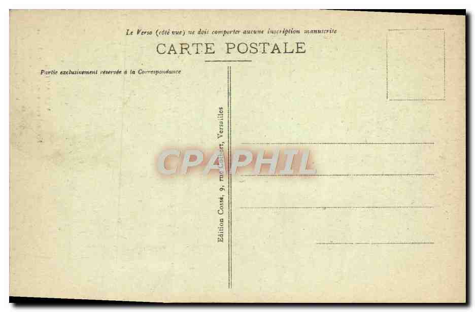 CPA Versailles Marie Antoinette — Verso