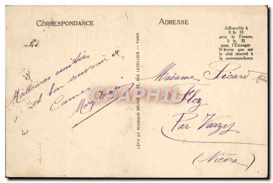 CPA Cannes Une Allee Fleurie A La Californie — Verso