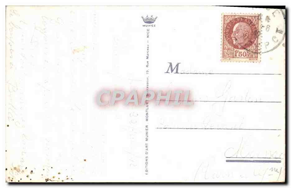 CPA Nice Vue Generale Prise De I'Observatoire — Verso