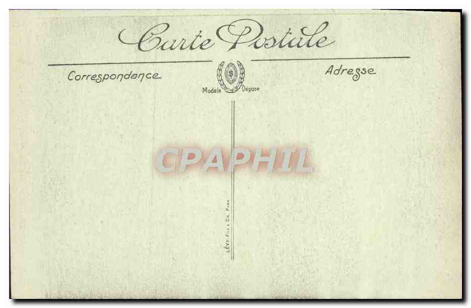 CPA Marseille Coucher De Solesl A I'Entree Du Port Phare — Rückseite