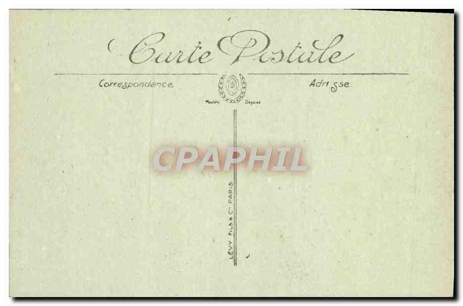 CPA Marseille La Fontaine Cantini Tramway — Back