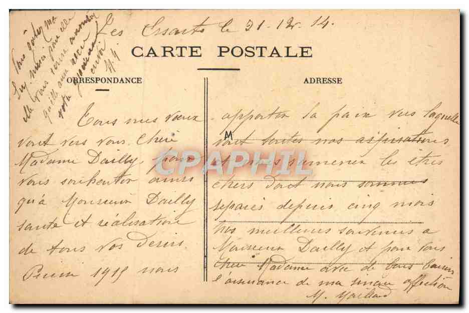 CPA La Rentree Du Troupeau Moutons — Verso