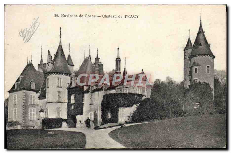 CPA Environs De Cosne Chateau De Tracy