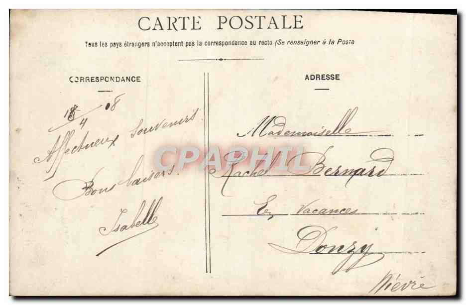 CPA Fantaisie Enfant Cloches Oeufs — Verso