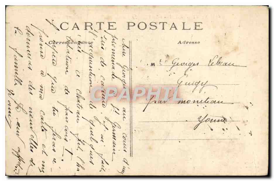 CPA Saint Germain en Laye Le Chateau Vu Du Parterre — Verso
