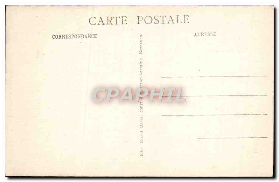 CPA Bordeaux Eglise Saint Michel — Verso