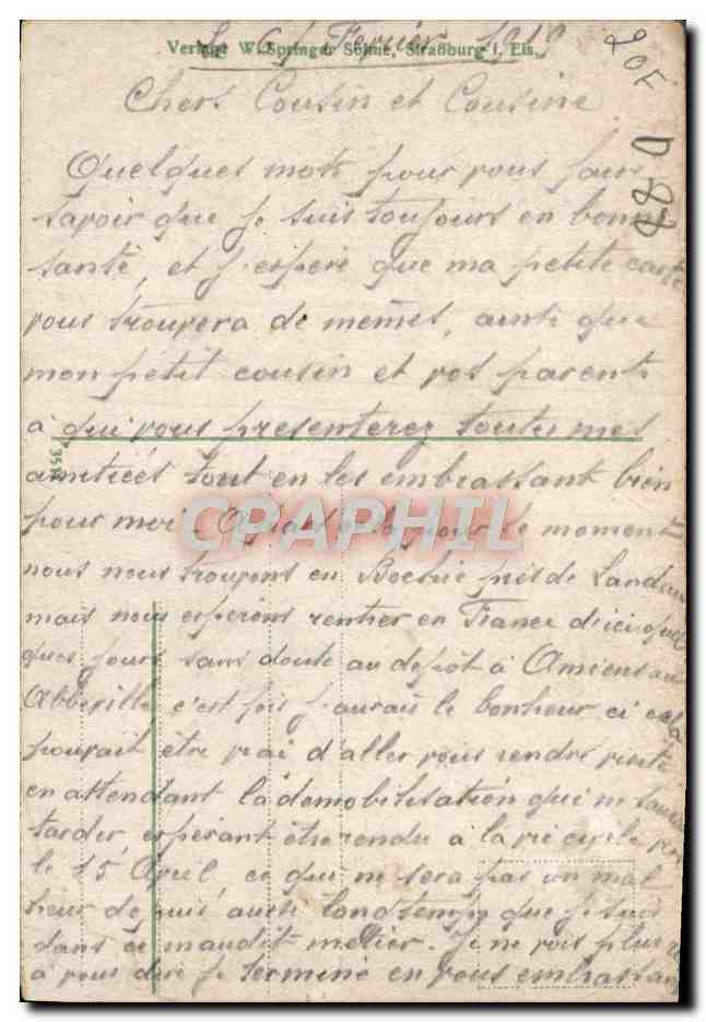 Diedolshausen und Ruine Gutenburg (Vogesen) — Kämpfe 1914/16 — édition W. Springer, Strasbourg — Reverso
