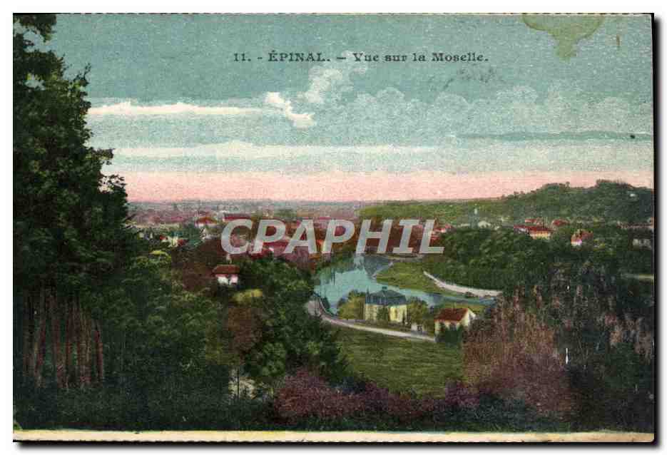 CPA Epinal Vue Sur La Moselle