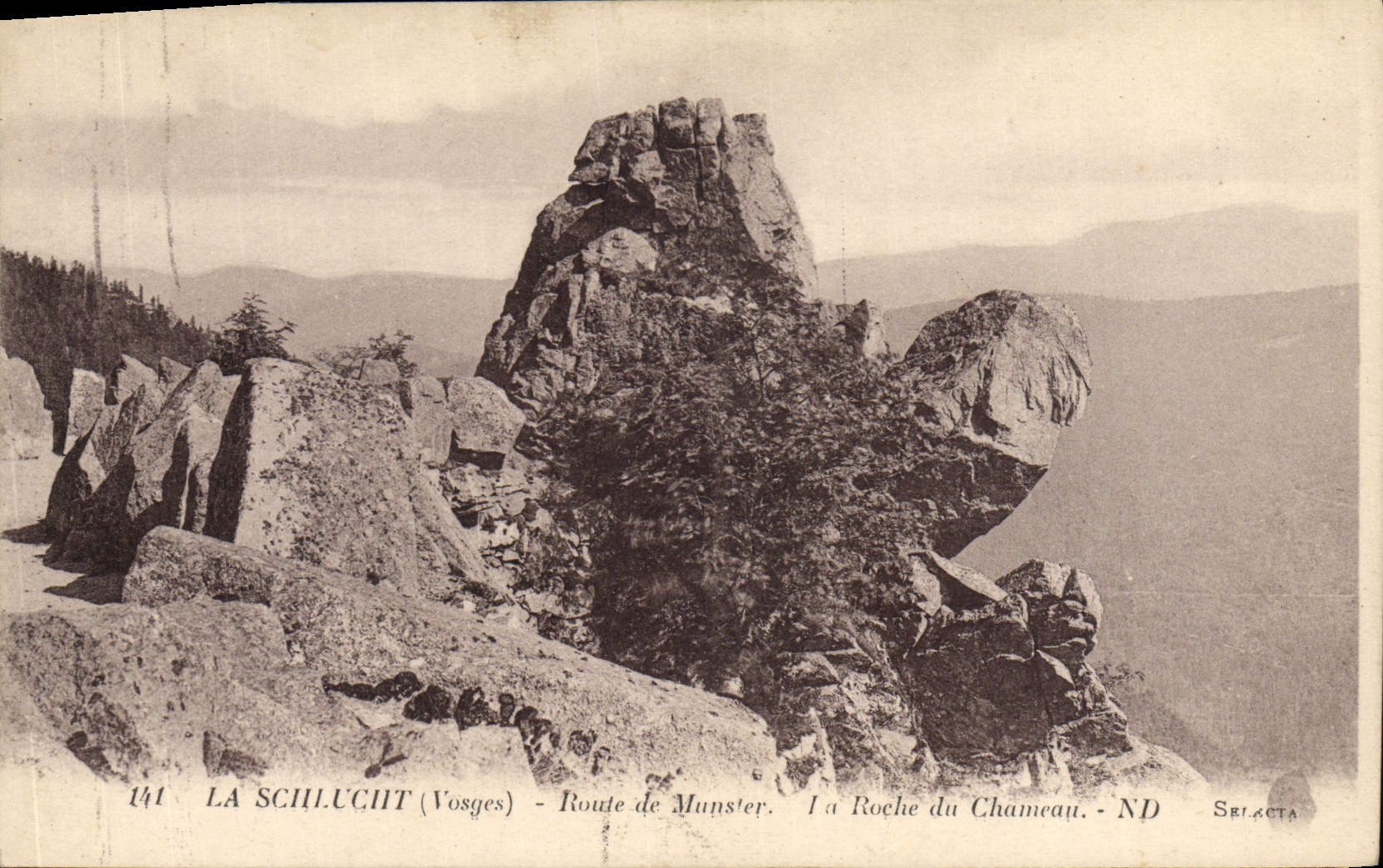 La Schlucht (Vosges) — Route de Munster — La Roche du Chameau — ND — Selacta