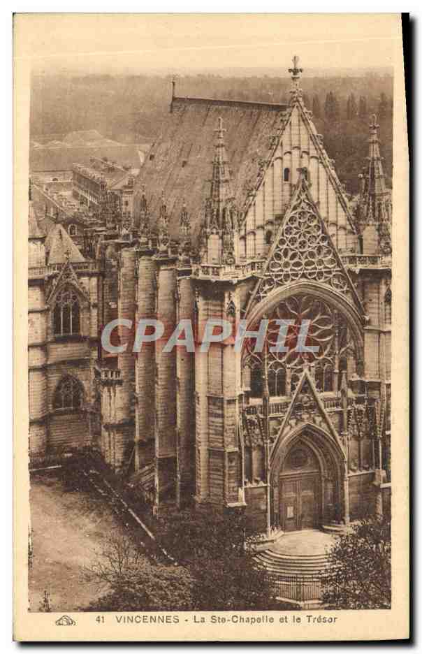CPA Vincennes La Ste Chapelle Et Le Tresor