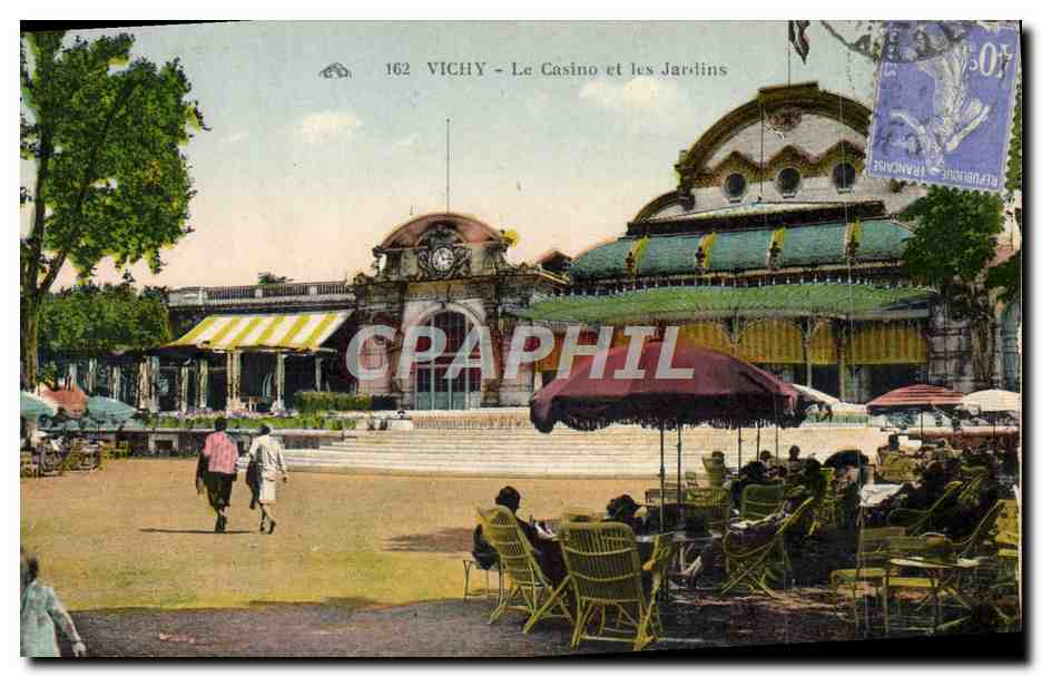 CPA Vichy Le Casino Et Les Jardins