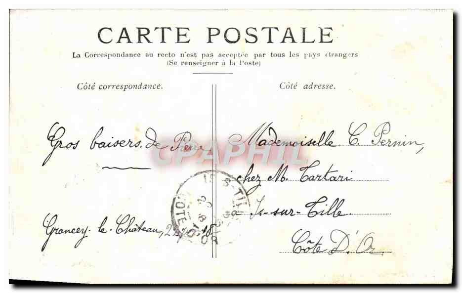 CPA Paris Jardin Du Luxembourg — Verso