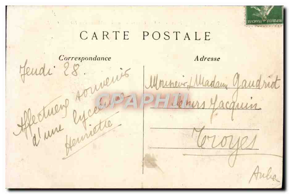 CPA Paris Vue Generale Du Pont Alexandre III — Verso