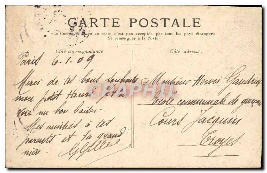 CPA Paris Le Pont De La Concorde — Rückseite
