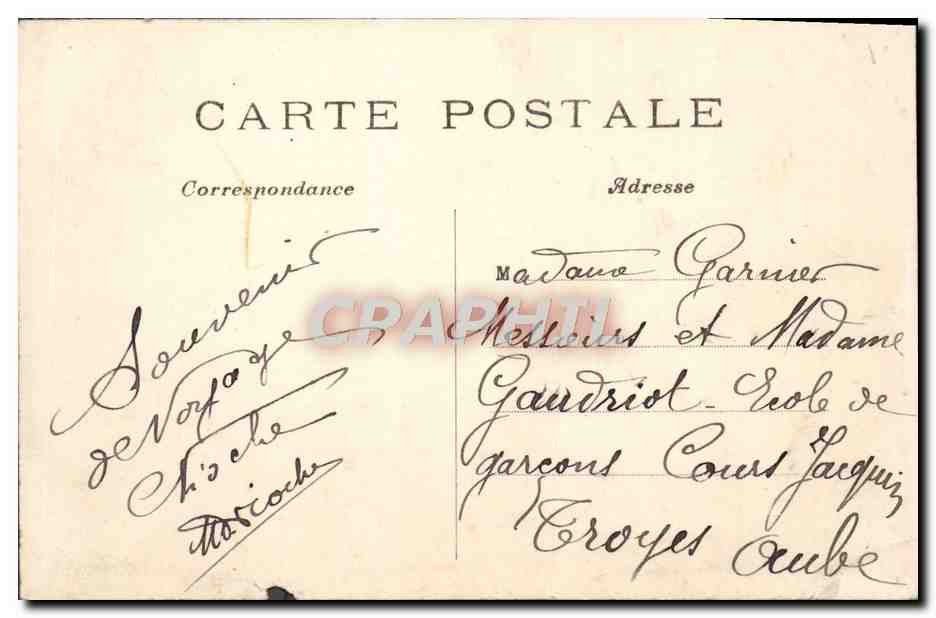 CPA Paris La Rue De Rivoli Et Le Jardin Des Tuileries — Rückseite