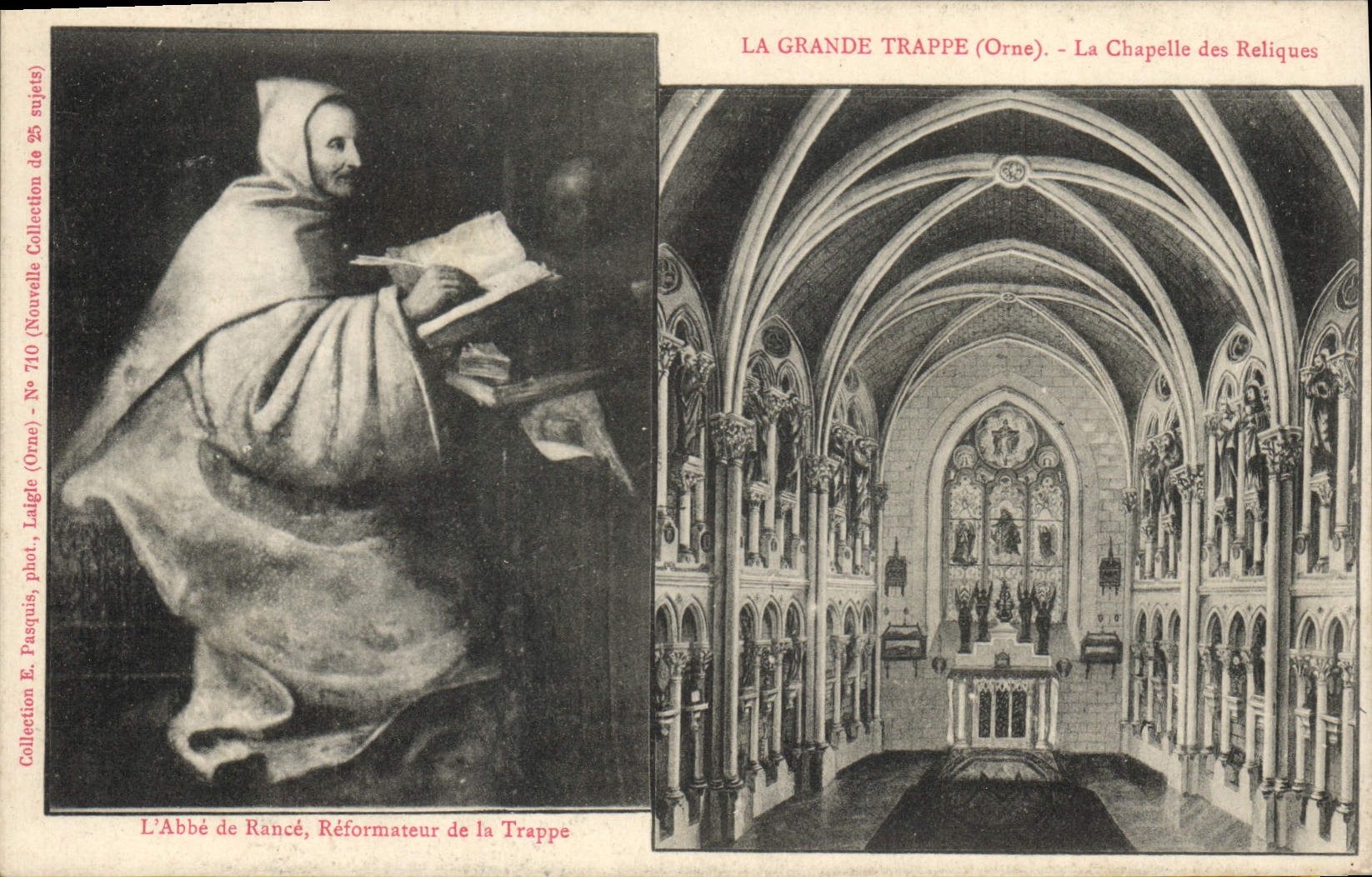 CPA La Grande Trappe La Chapelle Des Reliques Abbe de Rance Reformateur de la Trappe
