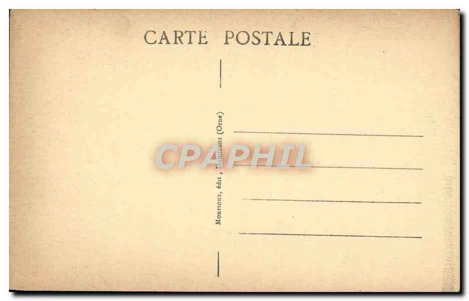 CPA Domfront Notre Dame Sur I'Eau et la riviere de Varenne — Rückseite