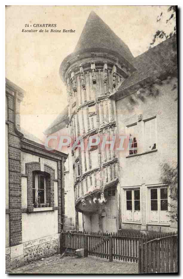 CPA Chartres Escatier De La Reine Berthe