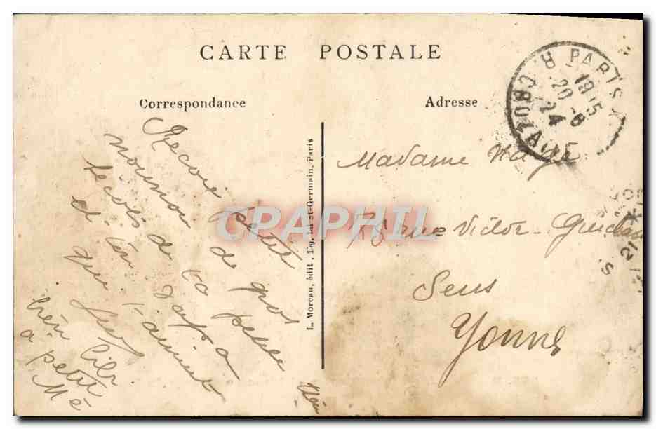 CPA Paris Jardin Des Plantes Rhinoceros Blancs Du Soudan — Rückseite