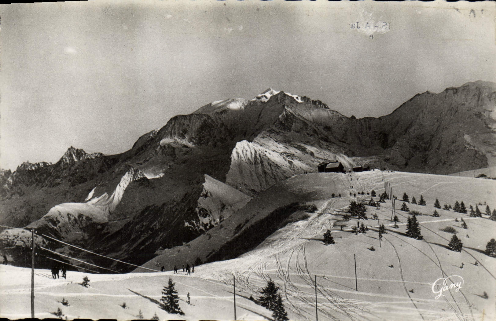 Le Mont Blanc (4807 m.) vu du Mont d'Arbois (1829 m.) — ST-GERVAIS-les-BAINS (870 m.) Haute-Savoie — Gany