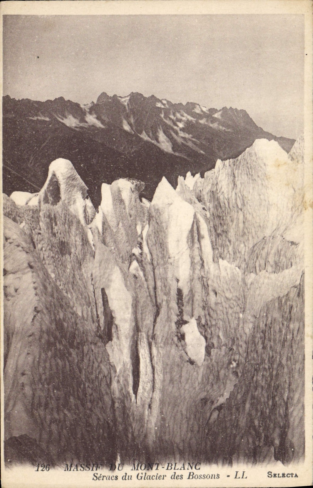 CPA Massif Du Mont Blanc Seracs Du Glacier Des Bossons