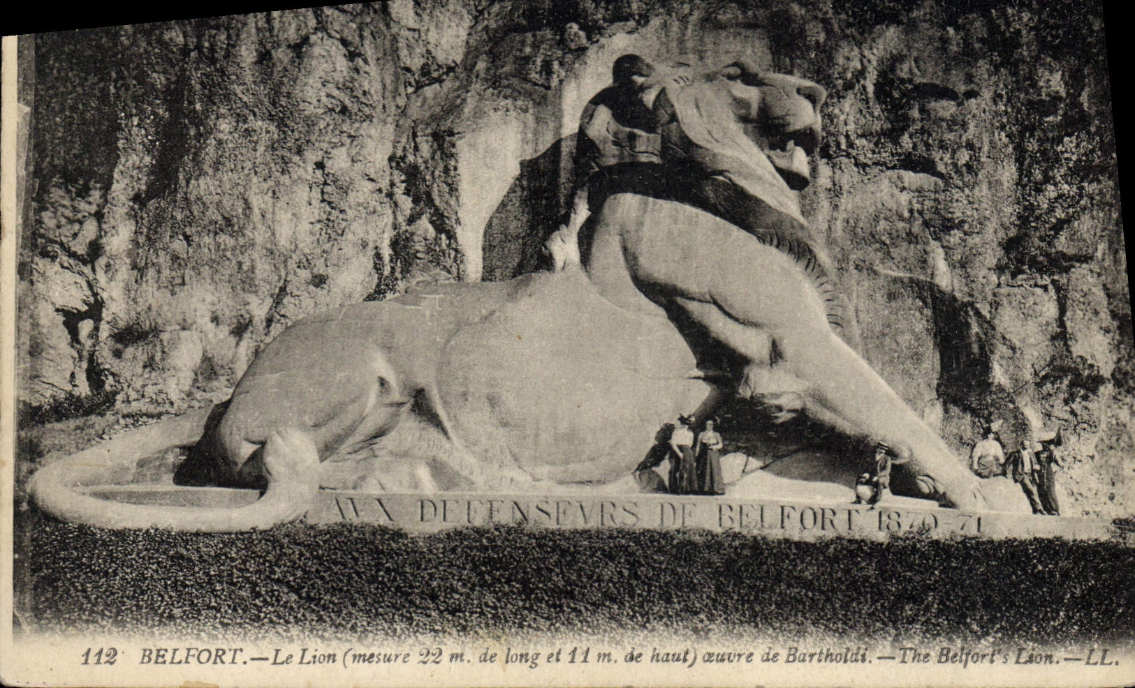 Belfort — Le Lion — œuvre de Bartholdi — LL
