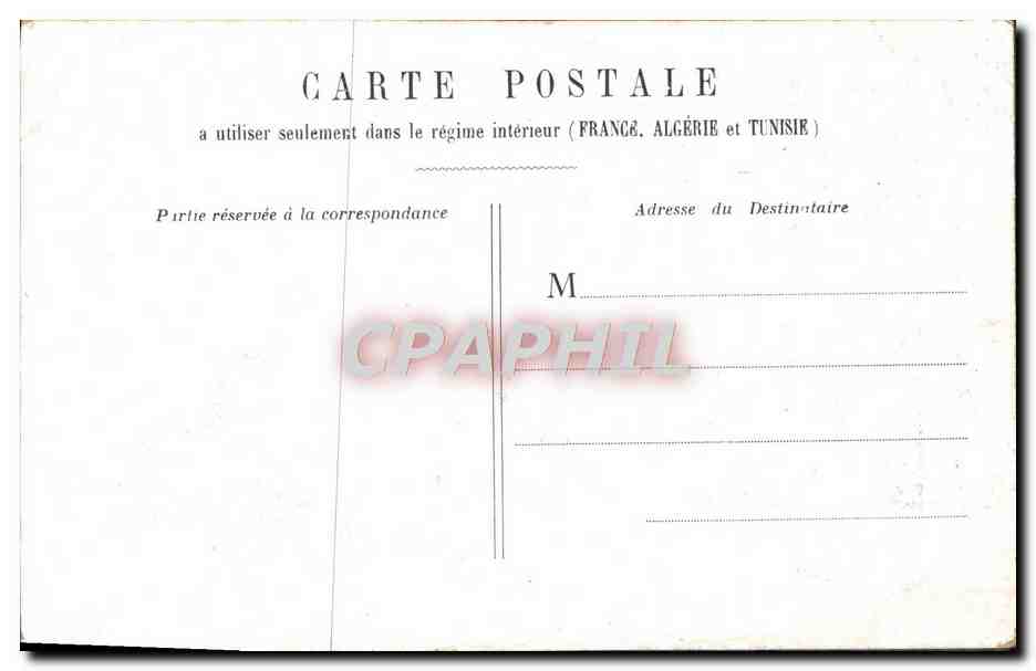 CPA Paris Tribunal De Commerce Marche aux fleurs — Rückseite