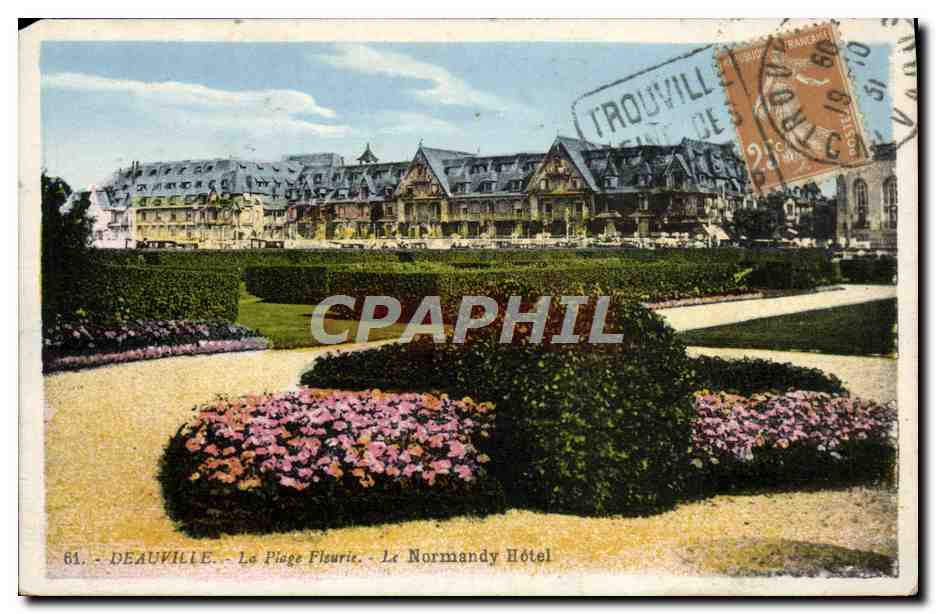 Deauville — La Plage Florurie — Le Normandy Hôtel