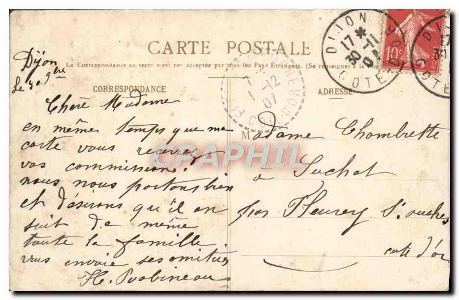 Dijon — Pleurants du tombeau de Jean sans Peur et Marguerite de Bavière — L. P., édit. — Rückseite