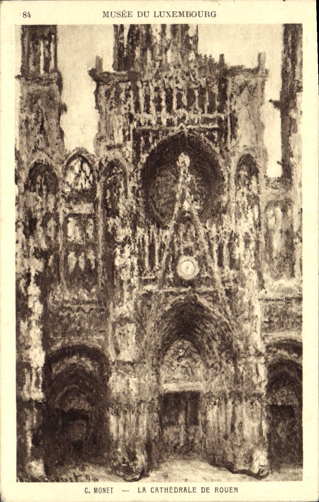 CPA La Cathedrale De Rouen Musee du Luxembourg