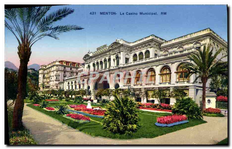 CPA Menton Le Casino Municipal