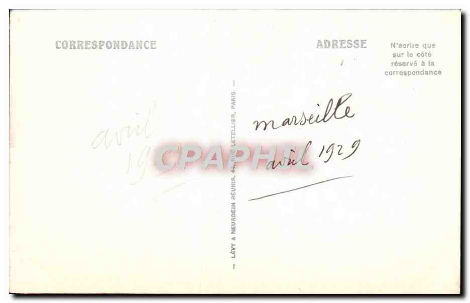 CPA Marseille Le Pont Transbordeur Et Le Vieux Port — Verso