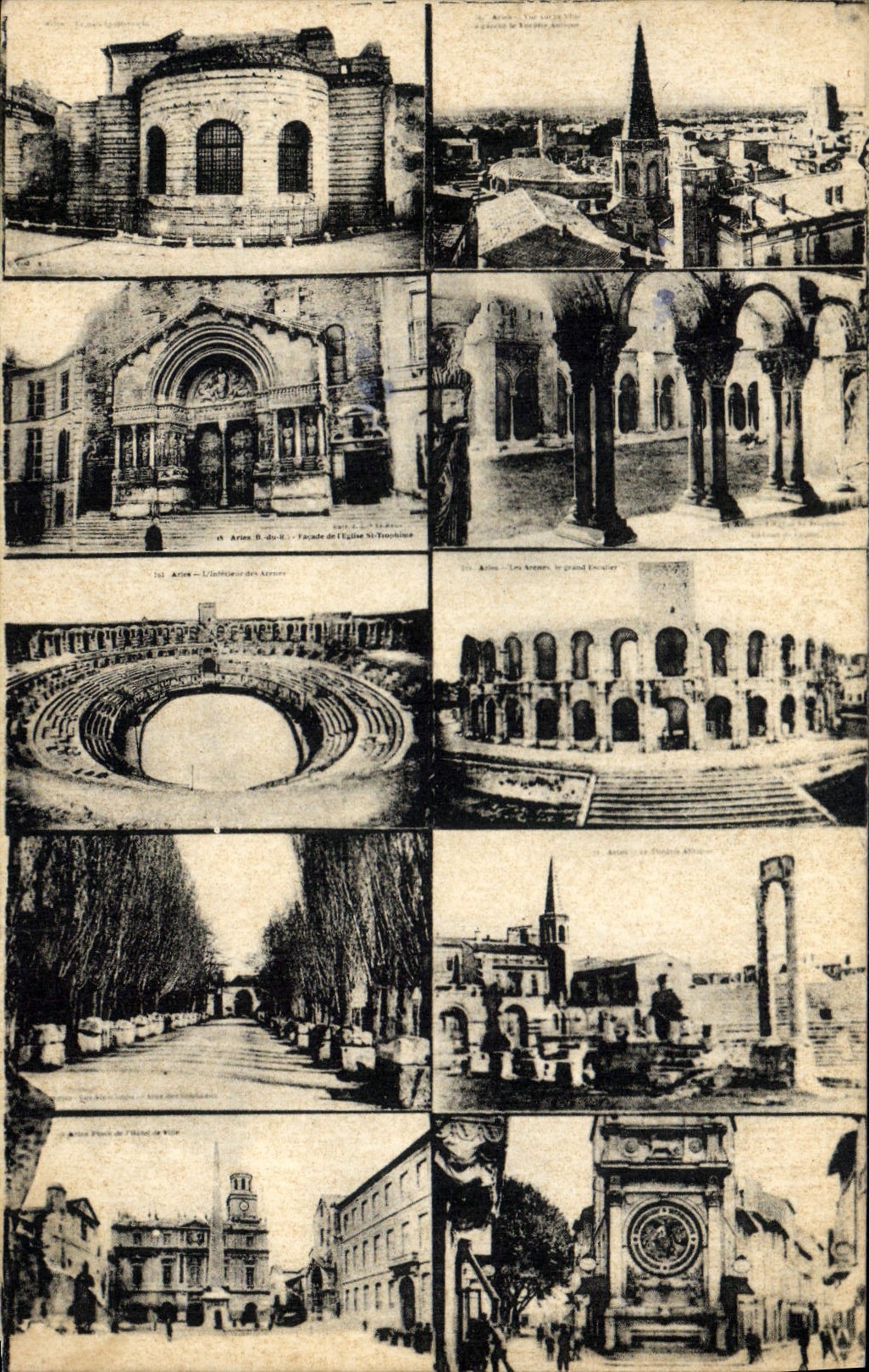 Arles — Vue panoramique et monuments — Photo George, Arles