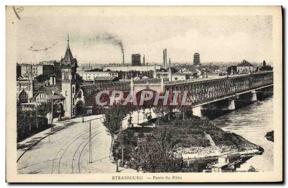 CPA Strasbourg Ponts Du Rhin