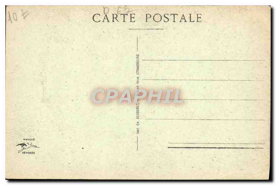 CPA Strasbourg Tympan Du Portail Sud Cathedrale — Verso
